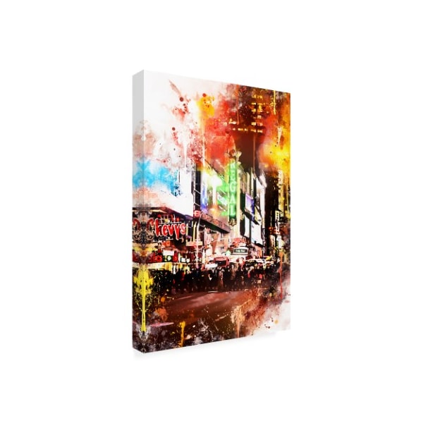 Philippe Hugonnard 'NYC Watercolor Collection - Pedestrian Pathway' Canvas Art,22x32